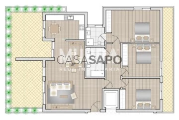 Apartamento 3 habitaciones