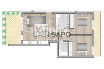 Apartamento 2 habitaciones