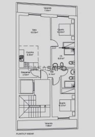 Apartamento 2 habitaciones, Duplex