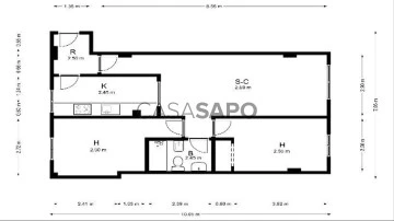 Piso 2 habitaciones