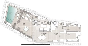 Casa 3 habitacions + 4 hab. auxiliars