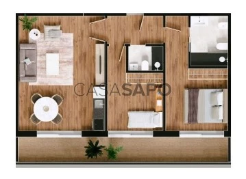 Apartamento 2 habitaciones