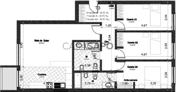 Apartamento 3 habitaciones