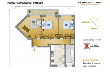 Apartamento 2 habitaciones