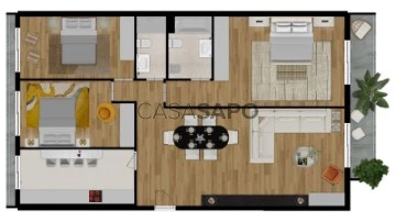 Apartamento 3 habitaciones, Triplex