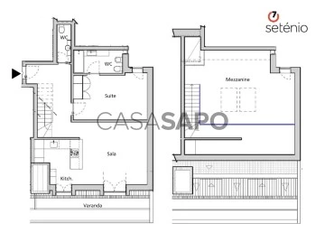 Apartamento 1 habitación + 1 hab. auxiliar