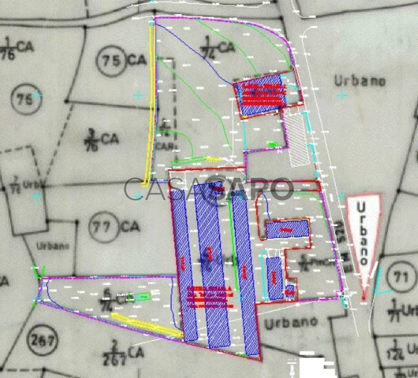 Planta Cadastral - sobreposição geral