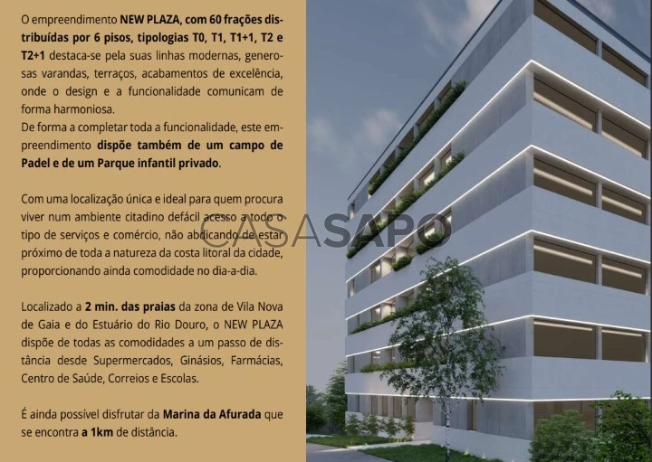 Apartamento T1+1 para comprar em Vila Nova de Gaia