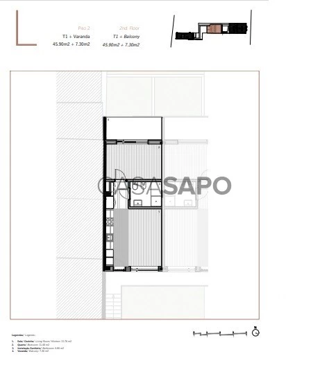 Apartamento T1 Triplex para comprar em Matosinhos
