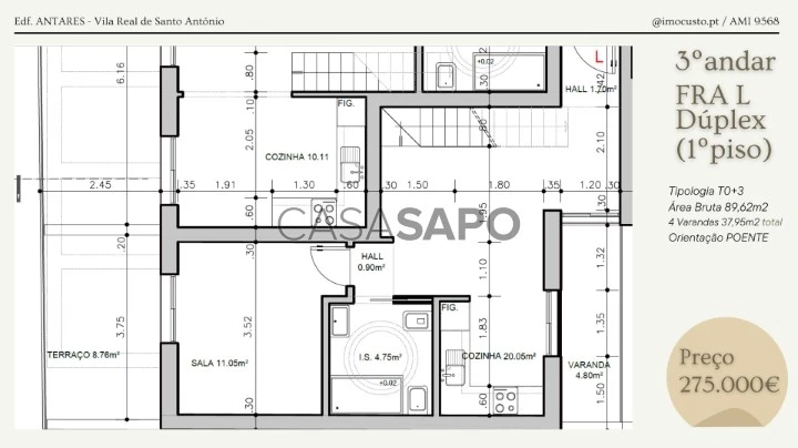 Duplex T3 para comprar em Vila Real de Santo António