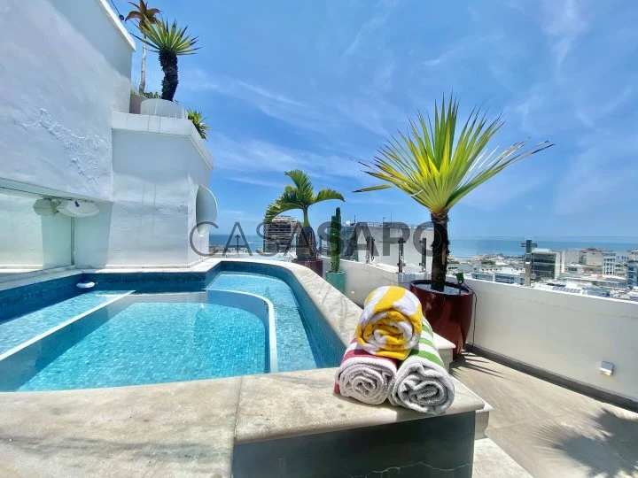 Cobertura duplex com piscina para alugar em Copacabana com 3 suítes