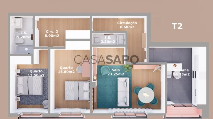 Apartamento T2 para comprar em Sintra