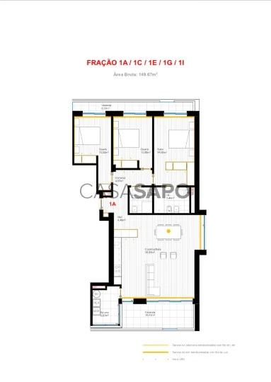 Apartamento T3 para comprar em Aveiro