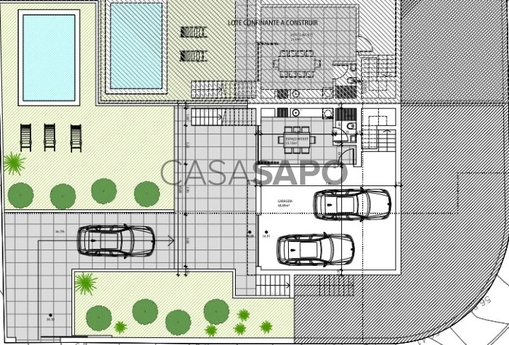 Moradia T4 em construção com garagem e piscina em Vale de Milhaços