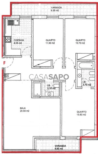 Apartamento T3 para comprar em Silves