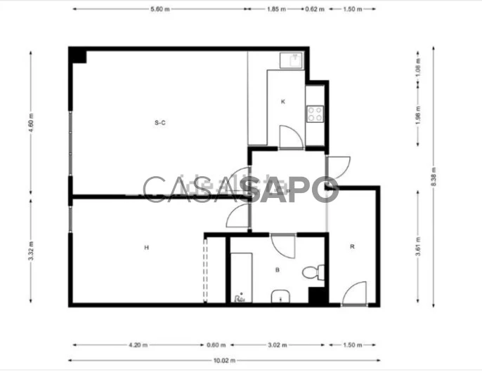 Apartamento T1 para alugar em Lisboa