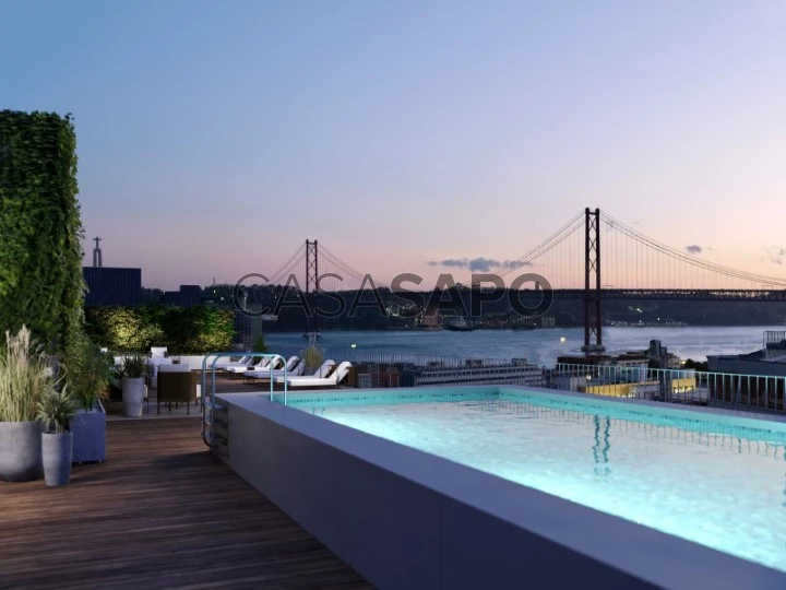 Apartment T2 + 1 - For Sale - Development Infante Residences - Rooftop view of the Tagus River - Estrela - Lisbon