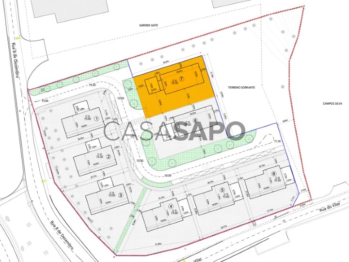 Moradia T3 nova individual térrea com jardim e excelentes áreas em Amares