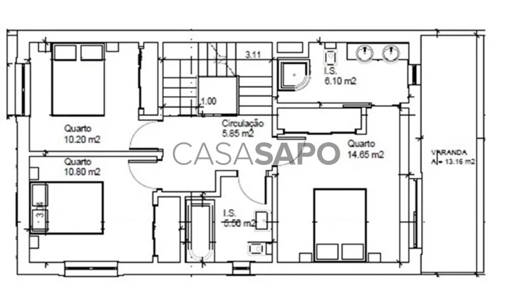 Moradia T3 Triplex para comprar em Peniche