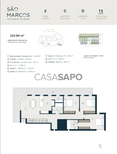 Apartamento T3 Duplex para comprar em Vila Nova de Gaia
