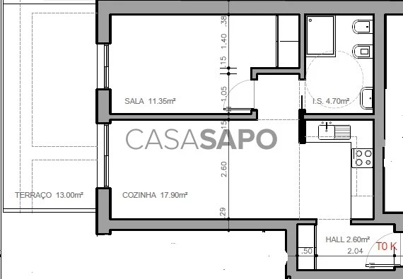 Apartamento T0+1 para comprar em Vila Real de Santo António