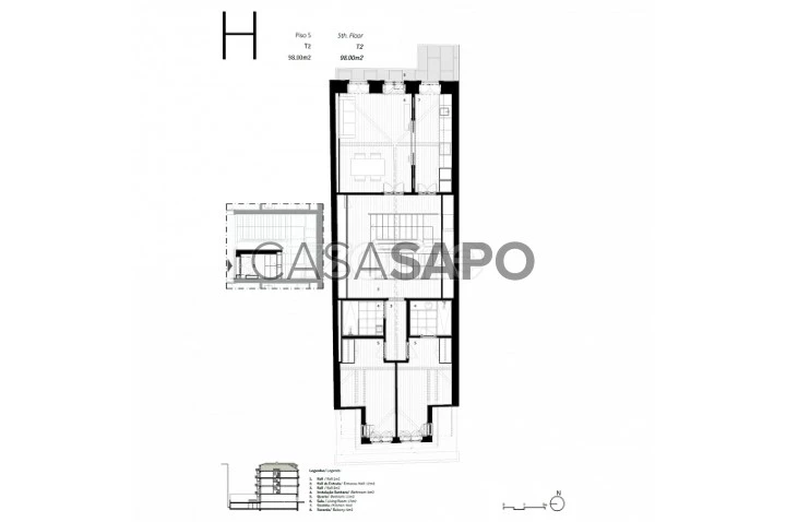 Apartamento T2 para comprar no Porto