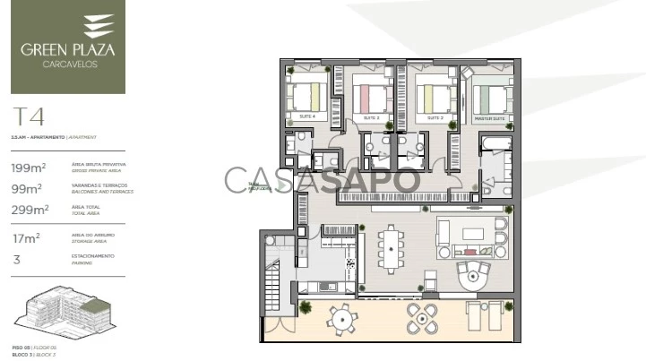 Apartamento para comprar em Cascais