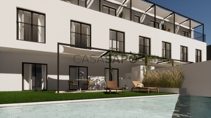 Apartamento nuevo con 3 dormitorios, piscina, jardín, garaje, sauna, gimnasio en Tavira