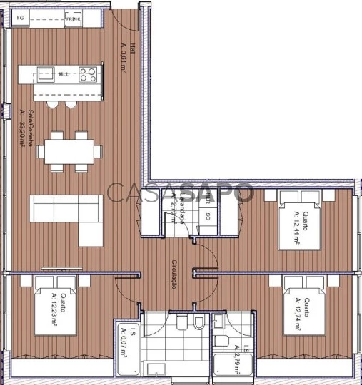 Apartamento T3 para comprar em Viana do Castelo