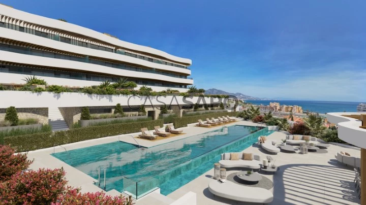 Luxury apartment with sea view for sale in Mijas Costa